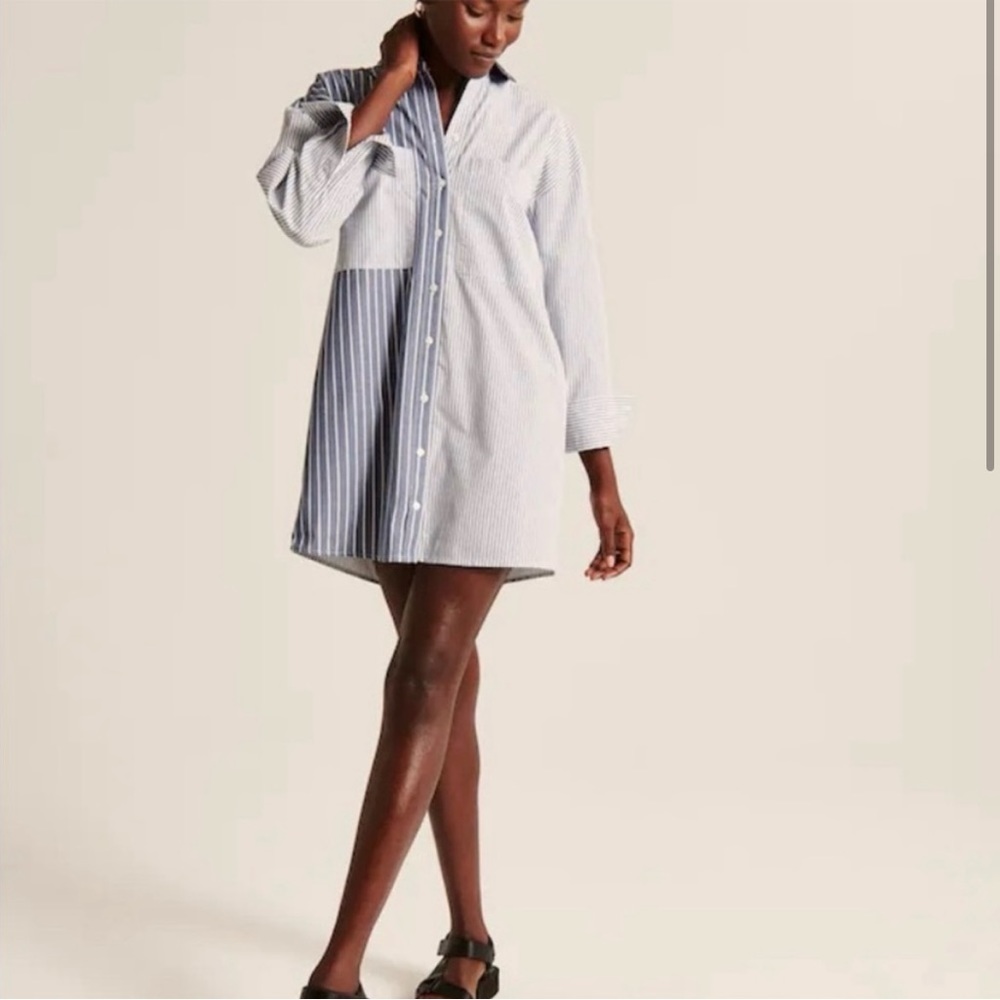 Abercrombie & Fitch Oversized Shirt Dress
